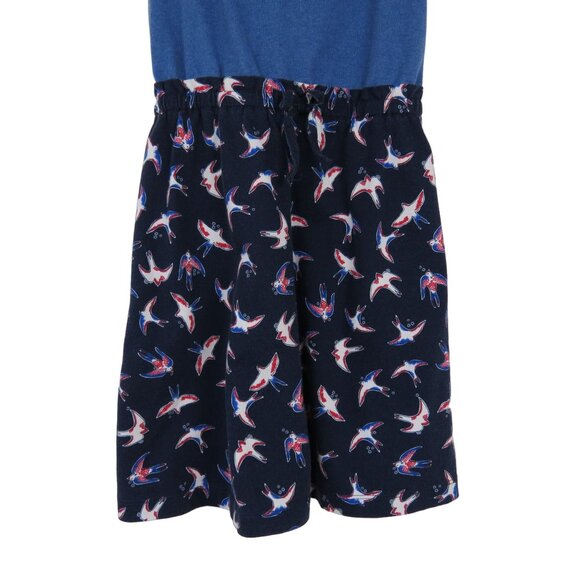 HANNA ANDERSSON Girl's Red White Blue Birds of Peace Ruffle Sundress 120 US 6-7 - Picture 3 of 9